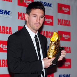 Leo Messi recoge la Bota de Oro 2012