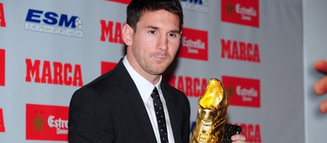 Leo Messi recoge la Bota de Oro 2012