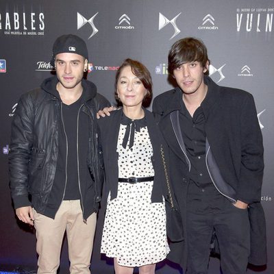 Víctor Elías y Adrián Rodríguez en el estreno de 'Vulnerables' en Madrid