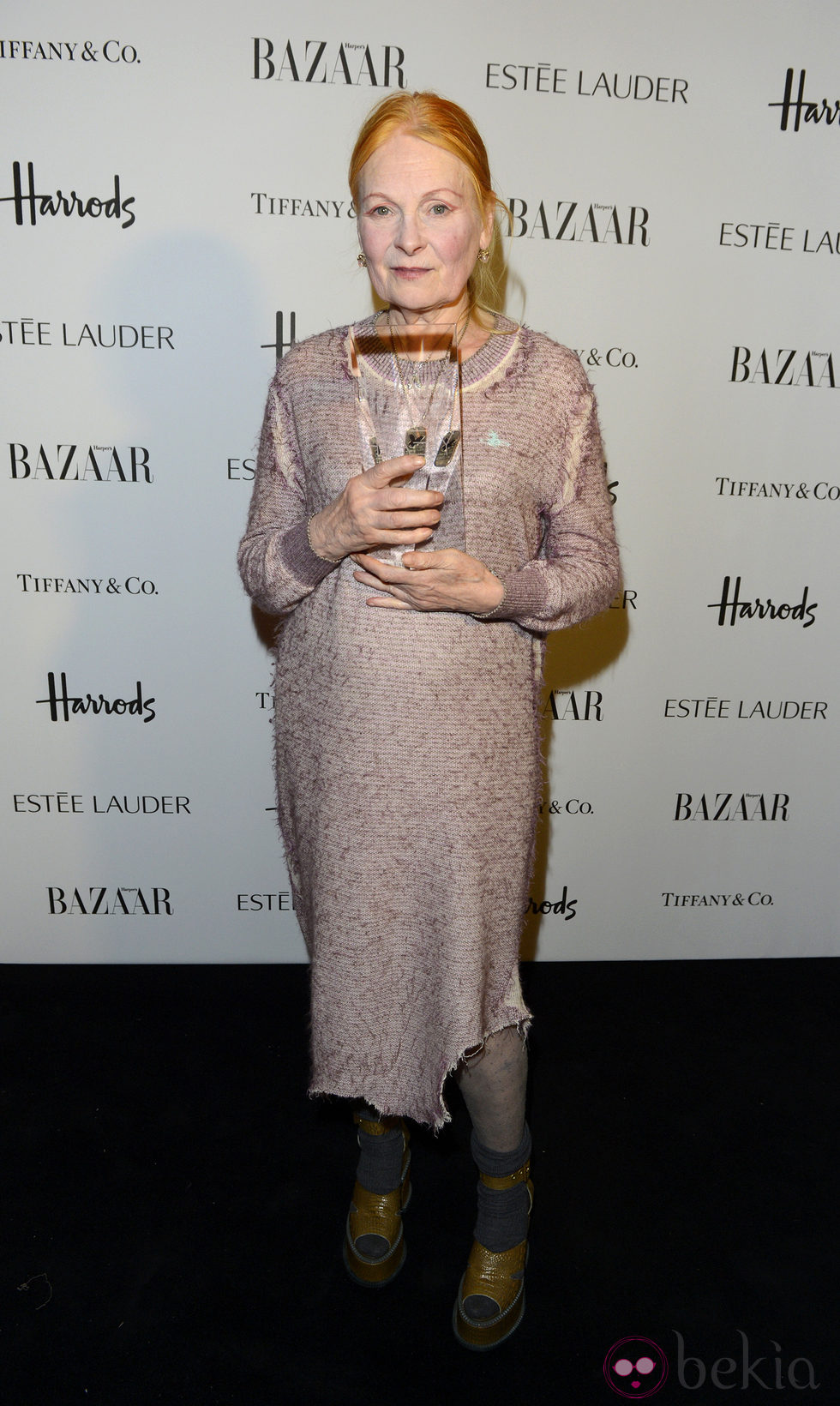 Vivienne Westwood en la gala Harper's Bazaar Mujer del Año 2012