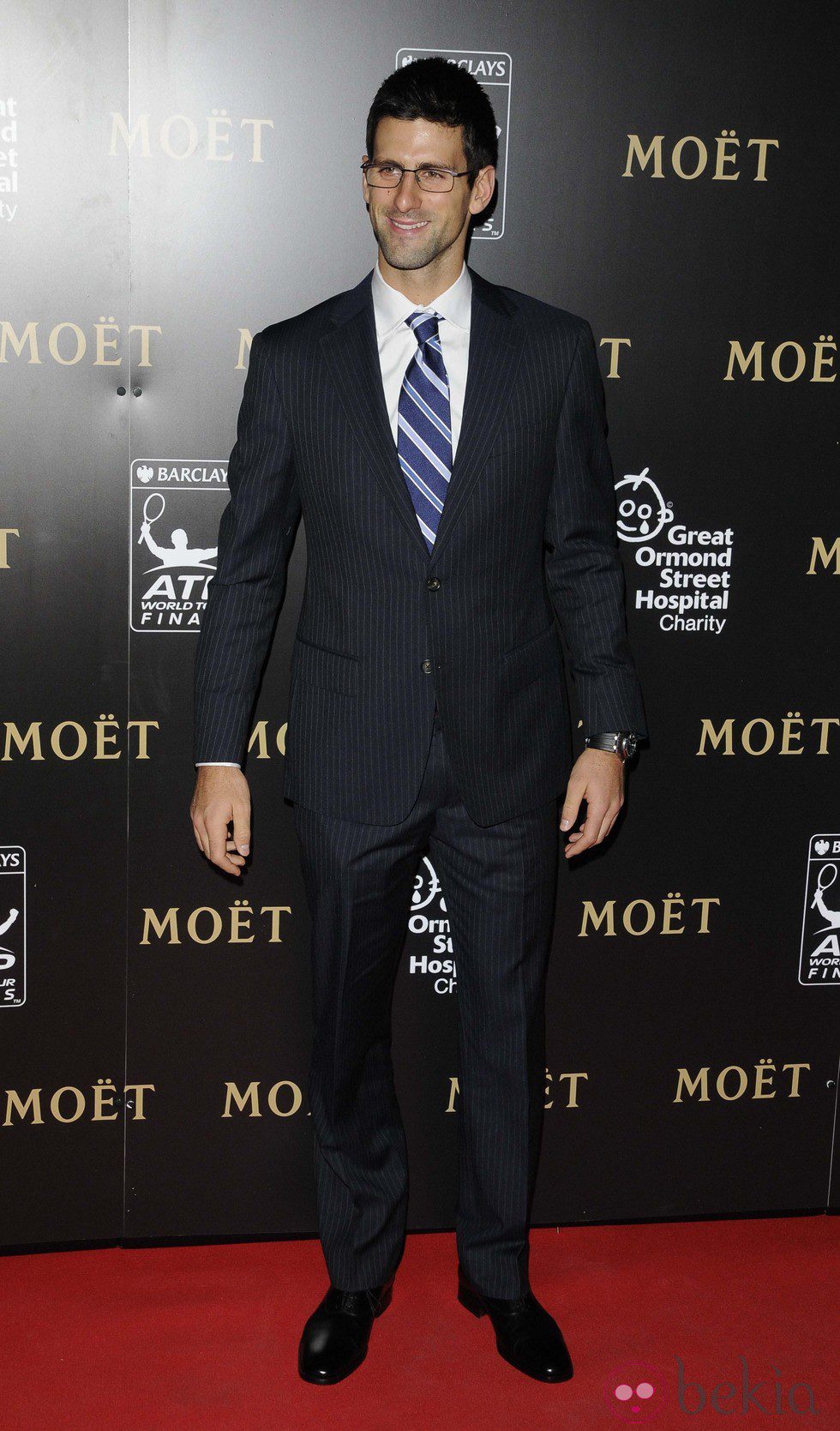 Novak Djokovic en la gala ATP World Tour Finals 2012