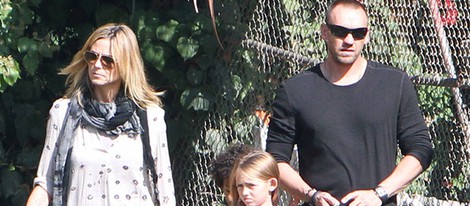 Heidi Klum con sus cuatro hijos y su novio Martin Kirsten