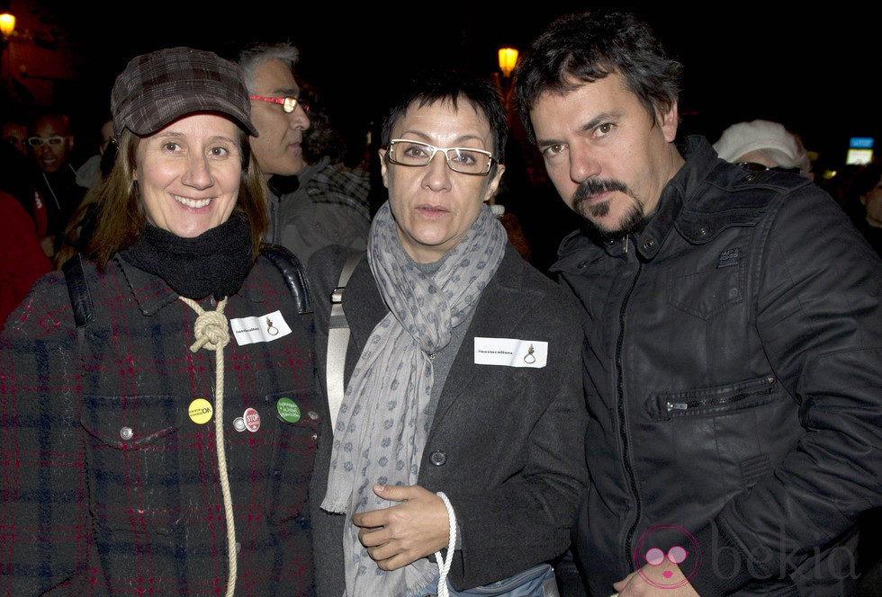 Esperanza Elipe y Blanca Portillo en la manifestación de los actores en defensa de la Cultura