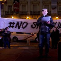 Pepe Viyuela en la manifestación de los actores en defensa de la Cultura