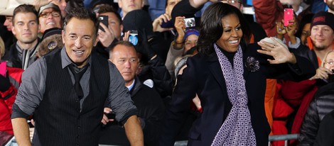 Bruce Springsteen de la mano de Michelle Obama