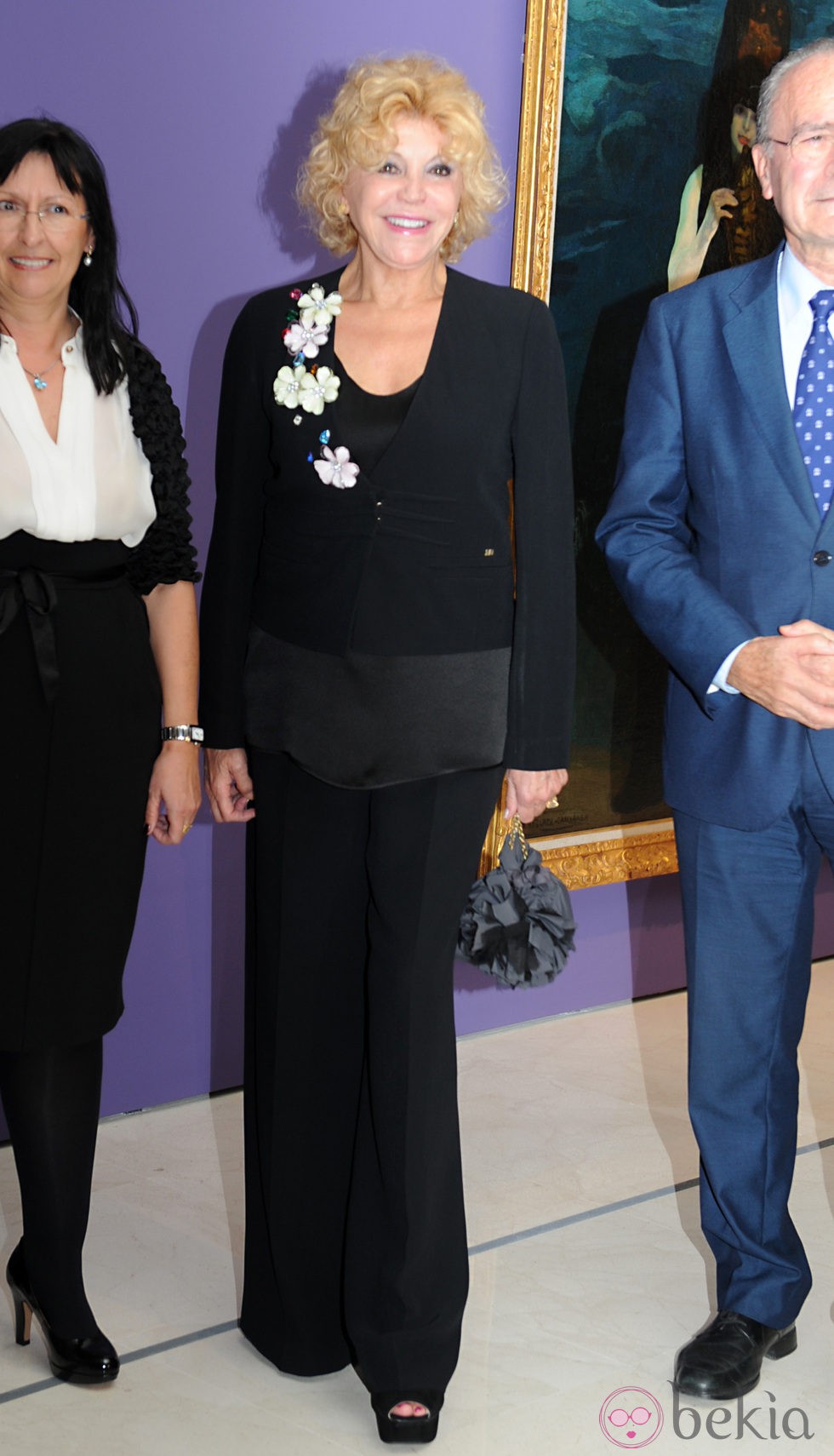 La Baronesa Thyssen en la inauguración de la exposición 'Anglada-Camarasa. Arabesco y seducción' en Málaga