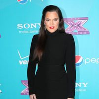 Khloe Kardashian en la fiesta de finalistas de 'The X Factor'