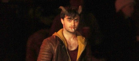 Daniel Radcliffe presume de cuernos en el rodaje de 'Horns'