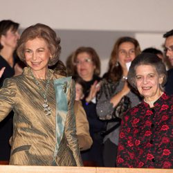 La Reina Sofía y la Princesa Irene de Grecia en la entrega del Premio BMW de Pintura