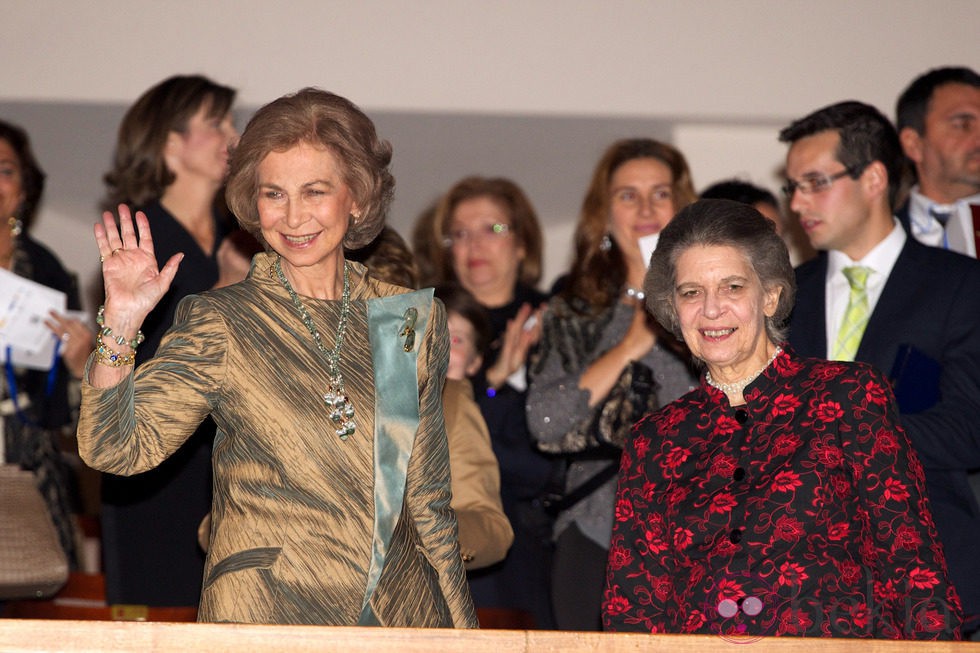 La Reina Sofía y la Princesa Irene de Grecia en la entrega del Premio BMW de Pintura