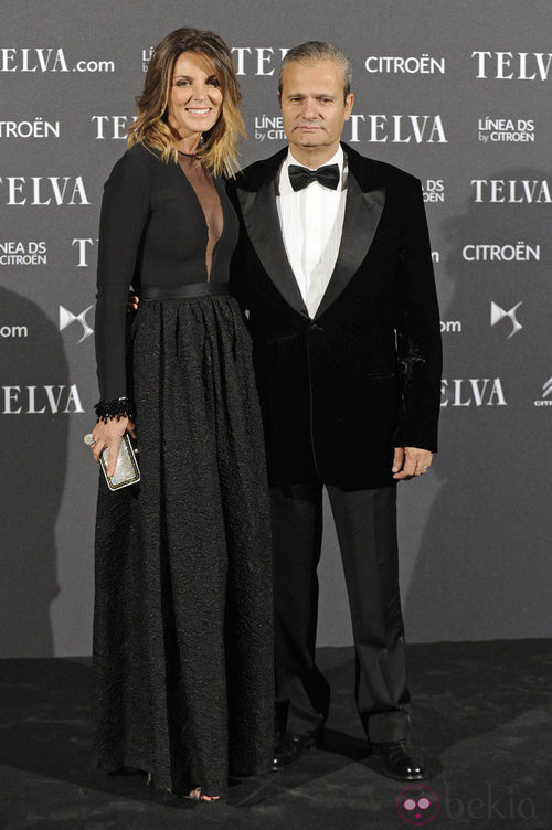 Mar Flores y Javier Merino en los Premios Telva 2012