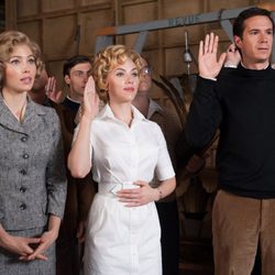 Jessica Biel, Scarlett Johansson y James D'Arcy ruedan 'Psicosis' en 'Hitchcock'