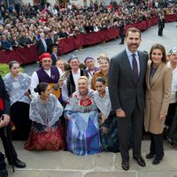 Los Príncipes Felipe y Letizia en Caspe