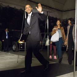 Barack Obama y su familia vuelven a la Casa Blanca