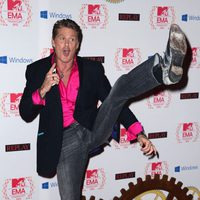 David Hasselhoff en la alfombra roja de los EMA 2012