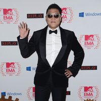 El rapero Psy en los MTV Europe Music Awards 2012