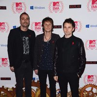 Chris Wolstenholme, Dominic Howard y Matt Bellamy, Muse, en los MTV EMA 2012