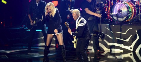 Gwen Stefani cantando en los MTV Europe Music Awards 2012