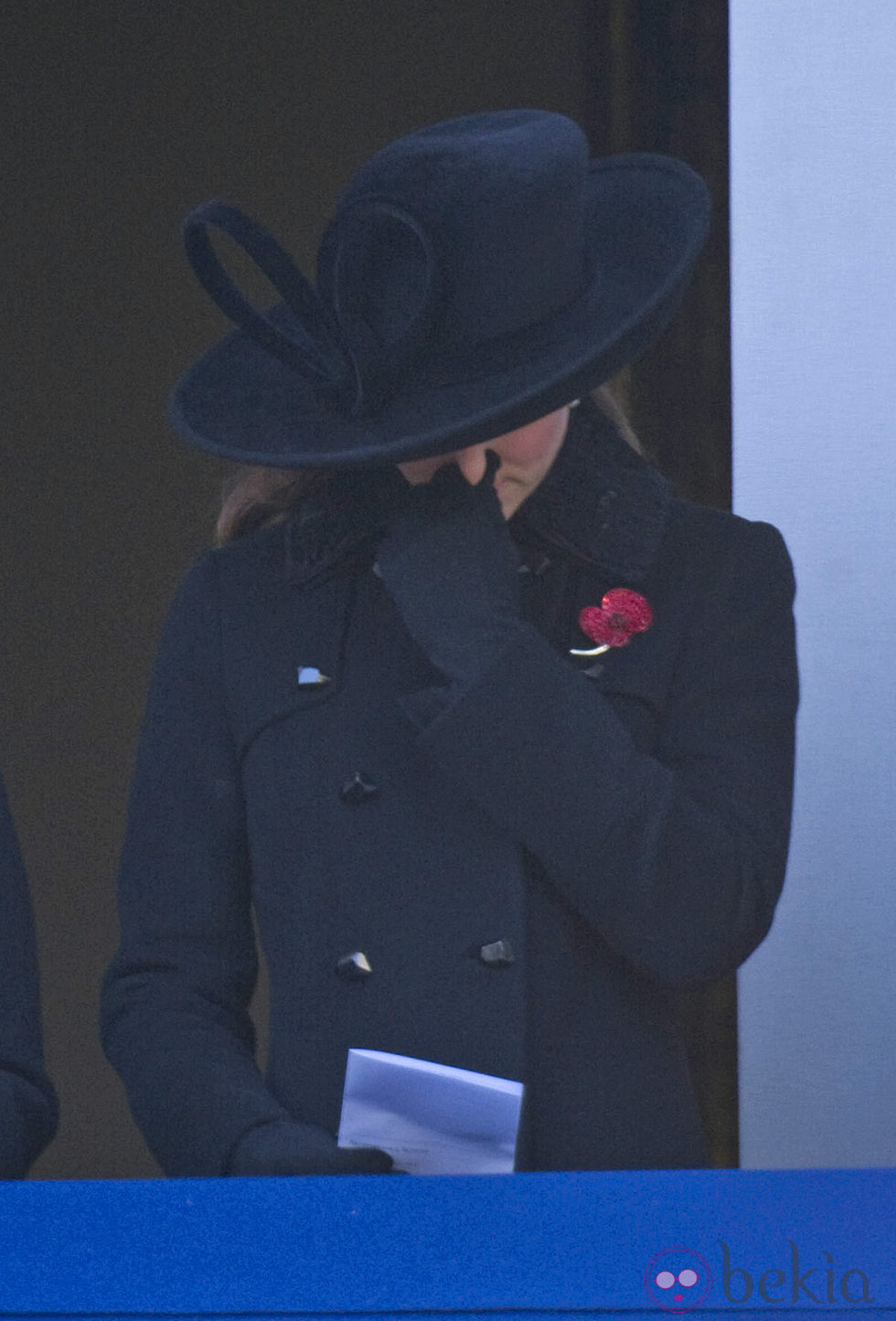 Kate Middleton muy emocionada en el homenaje a los caídos en la I Guerra Mundial