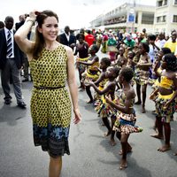 Mary de Dinamarca durante su visita a Mozambique