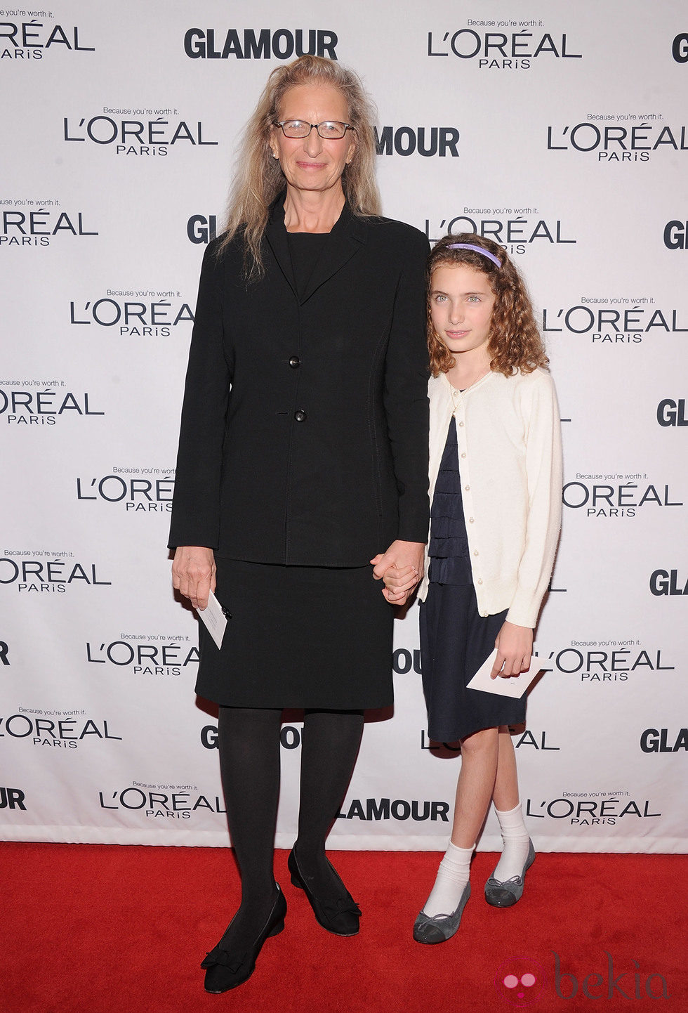 Annie Leibovitz y Sarah Leibovitz en los Premios Glamour Mujeres del Año 2012