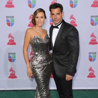 Angélica Castro y Cristian de la Fuente en los Grammy Latinos 2012