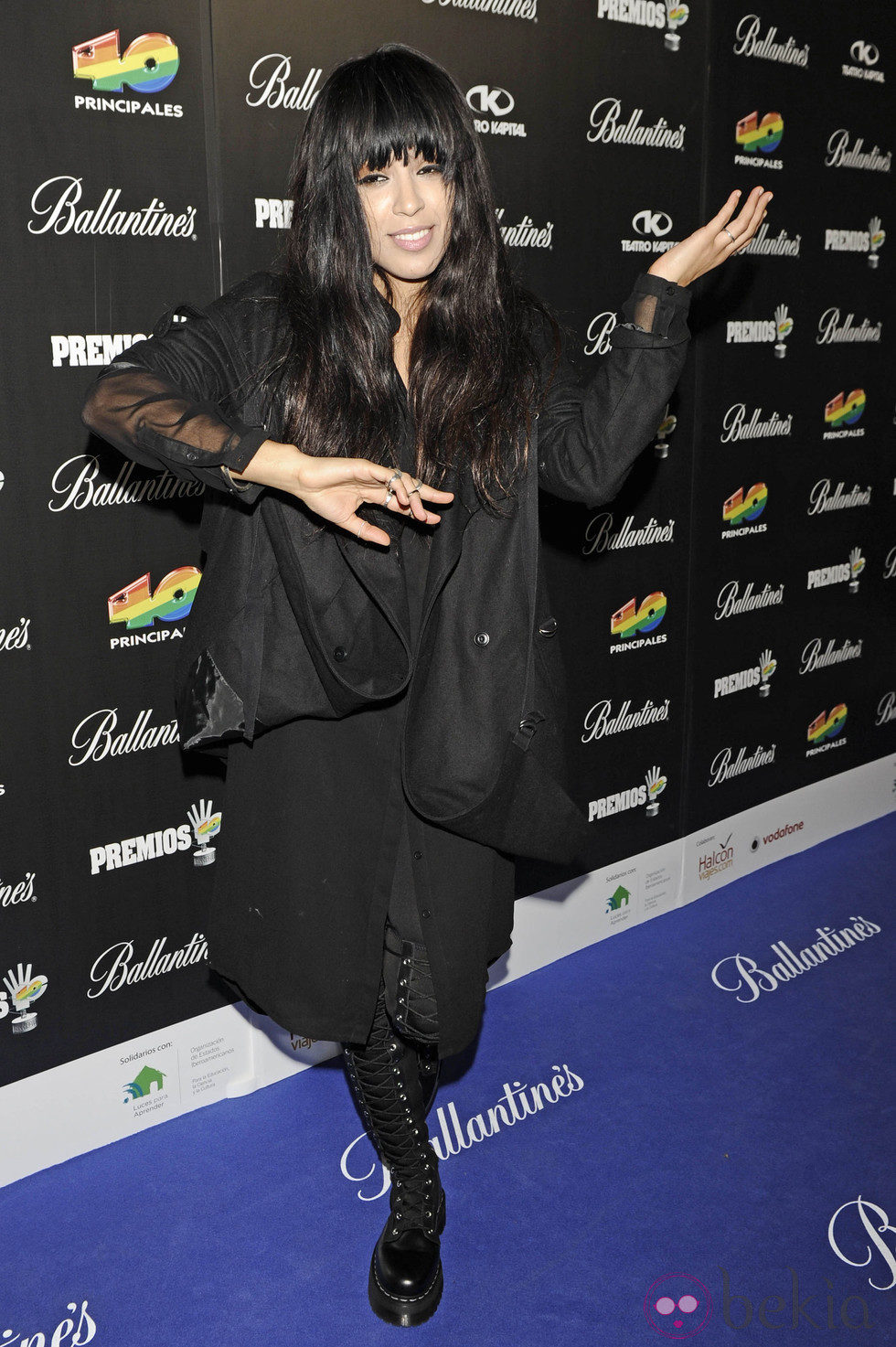 Loreen en la fiesta de nominados de los Premios 40 Principales 2012
