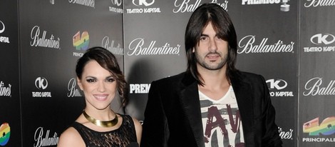 Melendi y Damaris en la fiesta de nominados de los Premios 40 Principales 2012