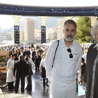 Sergi Arola y la Infanta Pilar en el XV aniversario del restaurante 'Louis XV' de Mónaco
