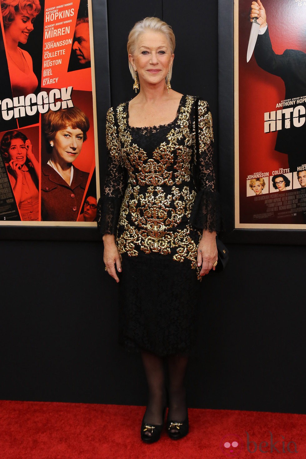 Helen Mirren en el estreno de 'Hitchcock' en Nueva York