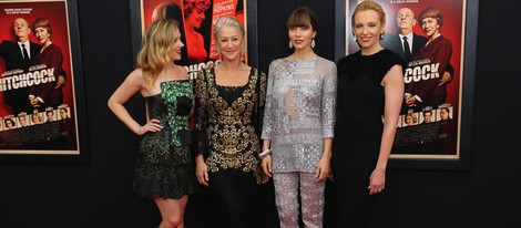 Scarlett Johansson, Helen Mirren, Jessica Biel y Toni Collette en el estreno de 'Hitchcock' en Nueva York