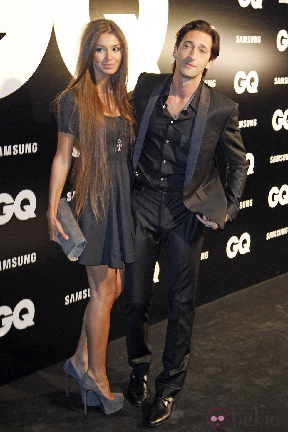 Adrien Brody y Lara Lieto en los Premios GQ Hombres del Año 2012