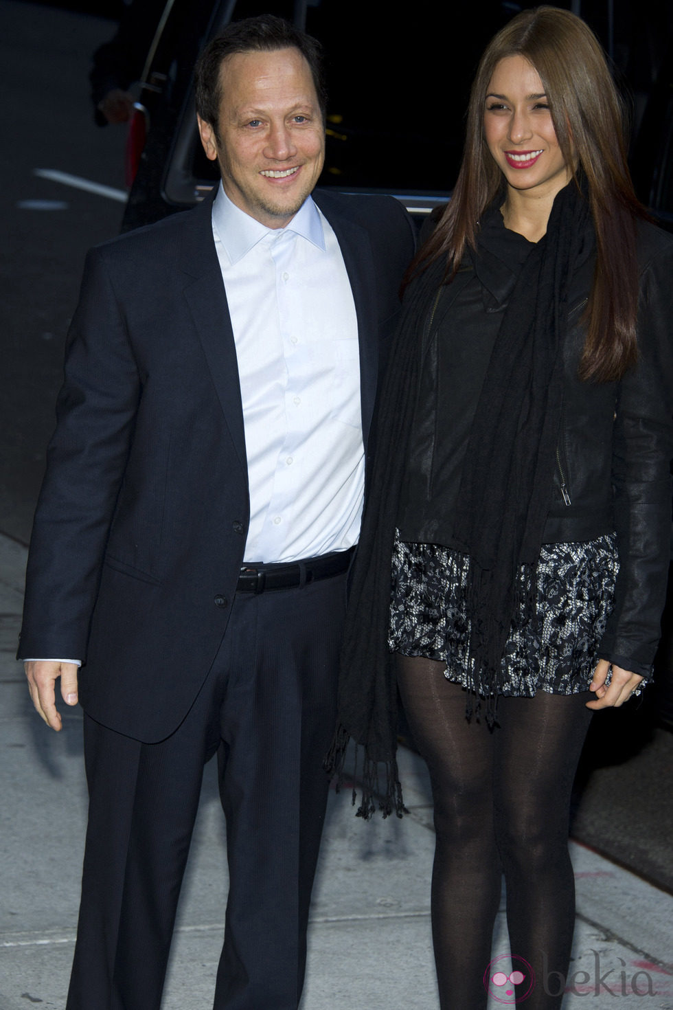 Rob Schneider y su mujer Patricia Azarcoya en Nueva York