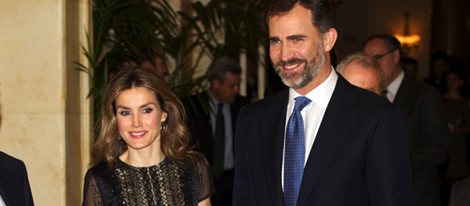 Los Príncipes de Asturias en la entrega del Premio de Periodismo 'Francisco Cerecedo' 2012