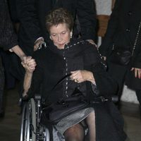Rita Álvarez en el funeral de Miliki