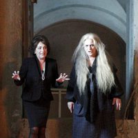 Terele Pávez y Carmen Maura en el rodaje de 'Las brujas de Zugarramurdi'
