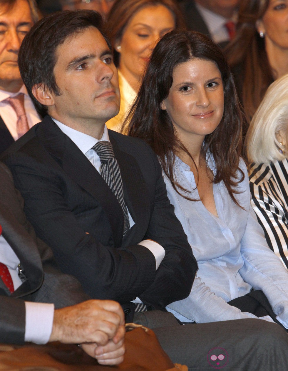 José María Aznar Jr. y Mónica Abascal en la presentación de las memorias de José María Aznar