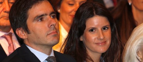 José María Aznar Jr. y Mónica Abascal en la presentación de las memorias de José María Aznar