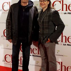 Jean Reno y Santiago Segura en el estreno de 'El Chef, la receta de la felicidad'