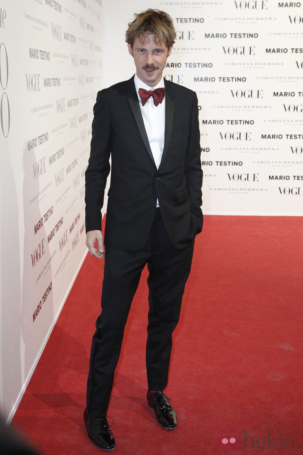 Eloy Azorín en la presentación del número de diciembre 2012 de Vogue España