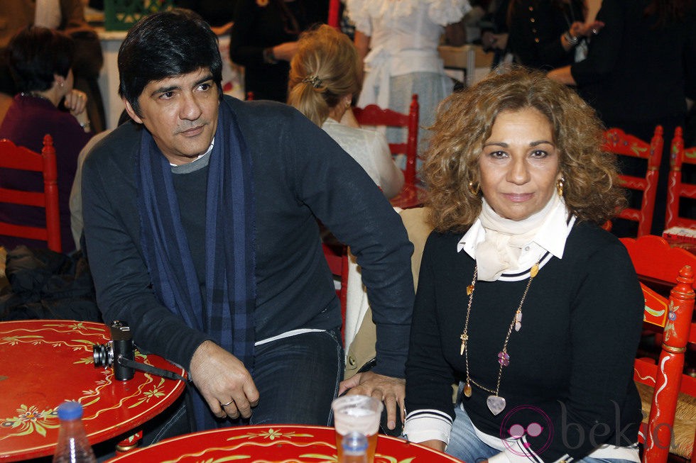Lolita y Pablo Durán en el homenaje a Antonio Flores en el Rastrillo 2012