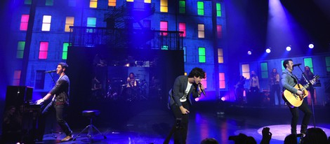 Los Jonas Brothers en su concierto de Los Ángeles