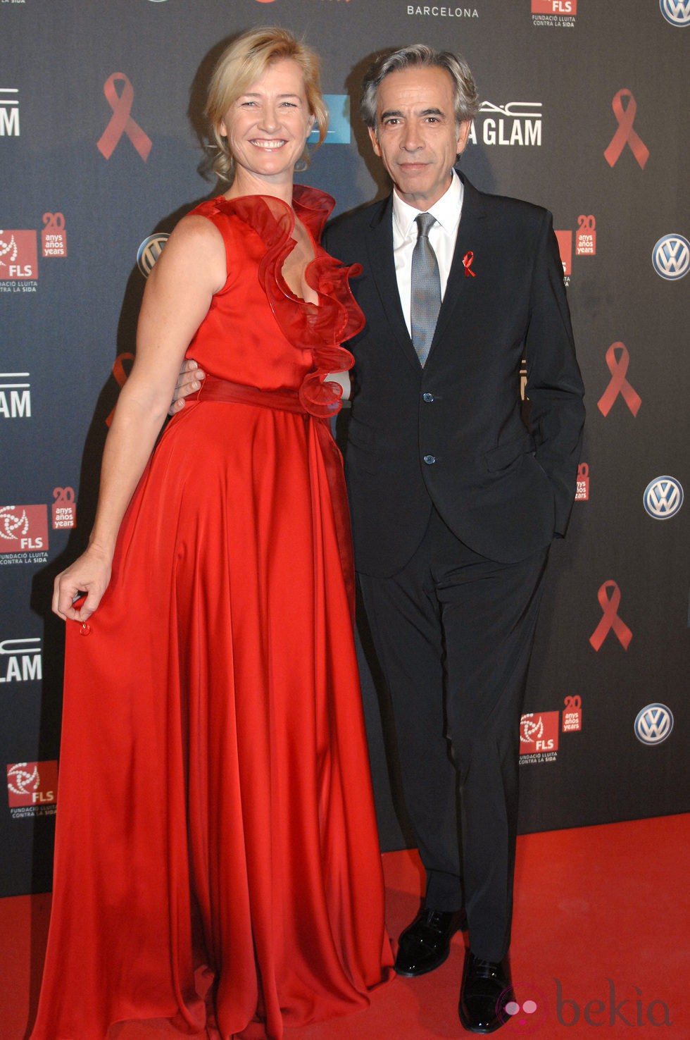 Imanol Arias y Ana Duato en la gala contra el Sida 2012 de Barcelona