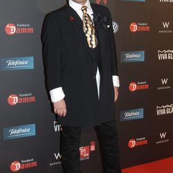 Miguel Bosé en la gala contra el Sida 2012 de Barcelona