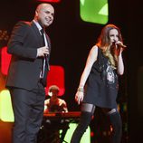 Juan Magán y Belinda en los Premios Ondas 2012