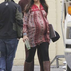 Camila Alves embarazada en el rodaje de película que protagoniza Matthew McConaughey