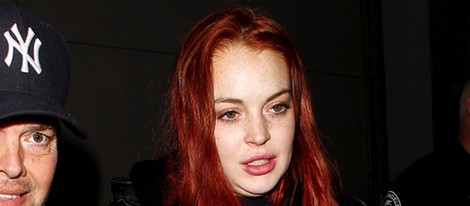 Lindsay Lohan muy pálida y con mala cara