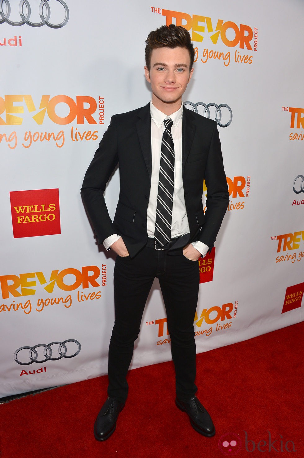 Chris Colfer en la gala Gala Trevor 2012