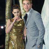 Kristen Stewart y Robert Pattinson durante el estreno de 'Amanecer. Parte 2' en Berlín