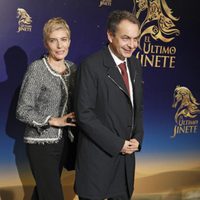 José Luis Rodríguez Zapatero y Sonsoles Espinosa en el estreno del musical 'El último jinete'
